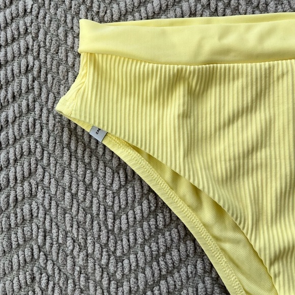 NWT Body Glove Yellow Ribbed High Leg Swimsuit Bottoms - Picture 4 of 10